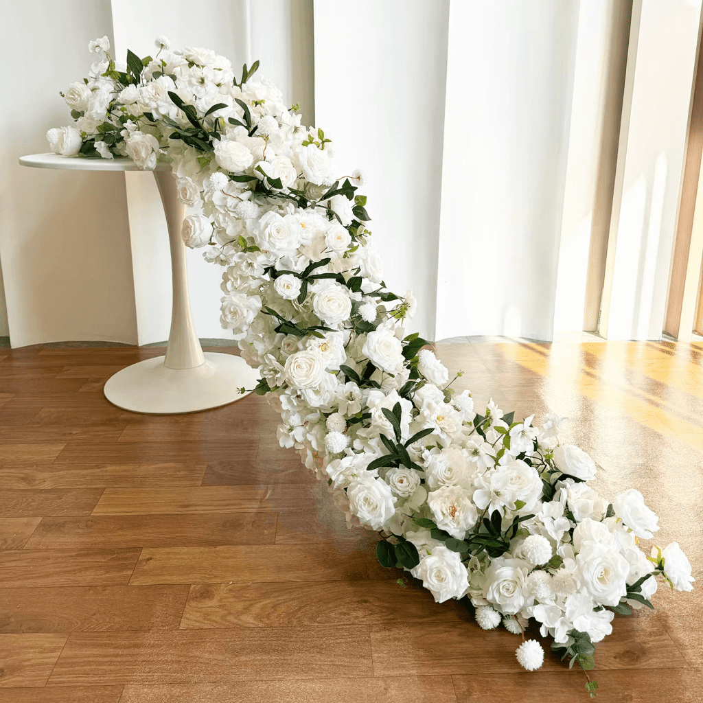 2M Row Long Table Arch Shelf Decorative Artificial Flowers